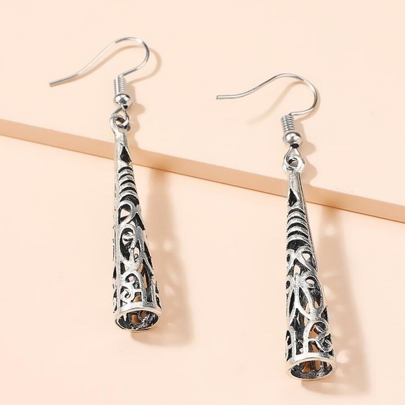 Any 2/$20! Antiqued Silver Boho Totem Earrings - Picture 5 of 9